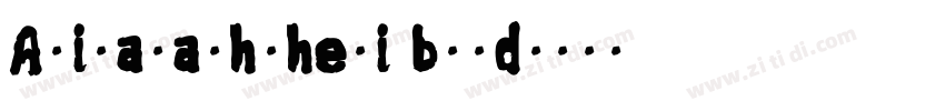 Alimamashuheti bold字体转换
